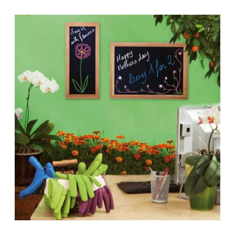 Pizarra Rectangular Pared Negro 5 Pizarra Rectangular Pared Negro - Imagen 3